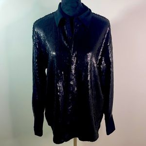 Long Sleeve Sequin Top